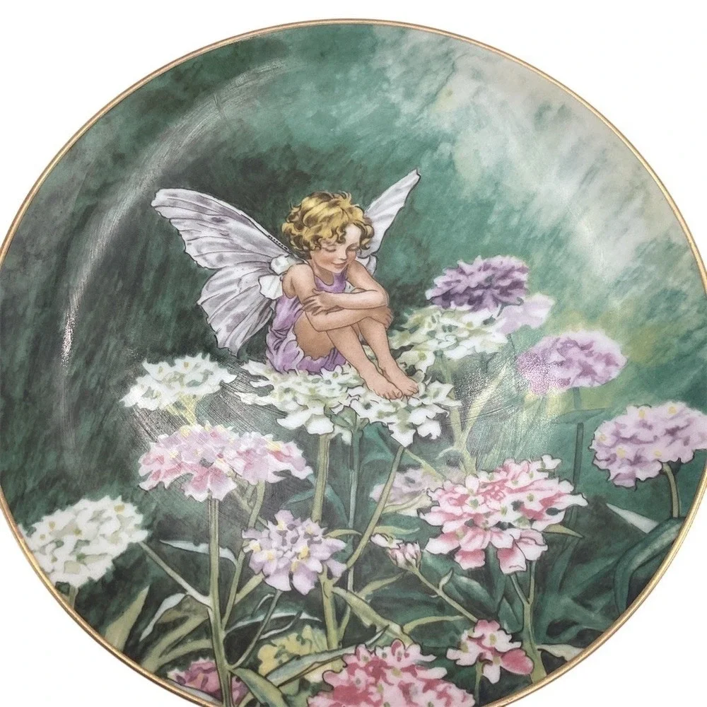 Villeroy‎ & Boch Flower Fairies Candytuft Fairy Collector Plate w/ Stand